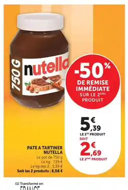 Maximarché NUTELLA Pate a tartiner offre