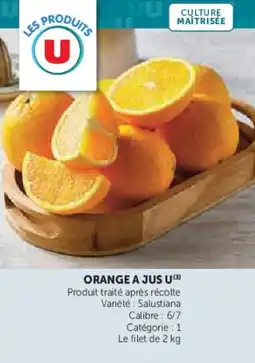Hyper U Orange a jus u offre