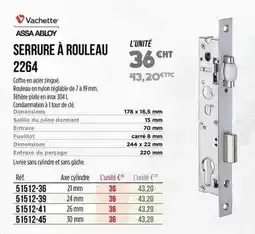Master Pro Vachette - serrure à rouleau 2264 offre
