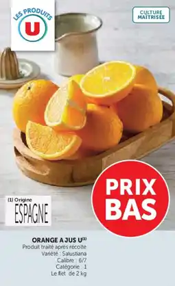 Hyper U Orange a jus u offre