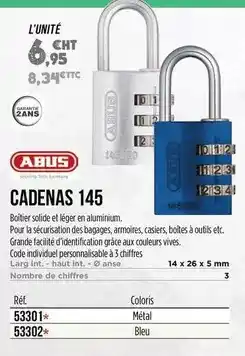 Master Pro Abus - cadenas 145 offre