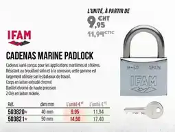 Master Pro Ifam - cadenas marine padlock offre