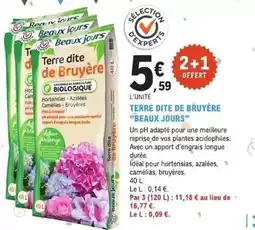 E.Leclerc Jardi Terre dite de bruyère offre