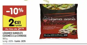 Leader Price Légumes Surgelés offre