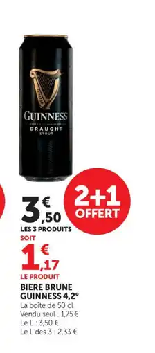 Maximarché GUINNESS 4,2° Biere brune offre