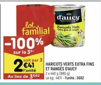 Haricots verts Extra Fins