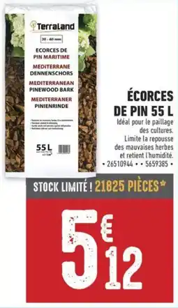 Brico Cash Ecorces de pin offre