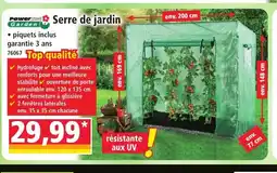 Norma POWER GARDEN Serre de jardin offre