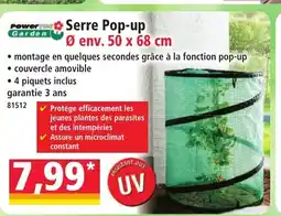 Norma POWER GARDEN Serre Pop-up offre