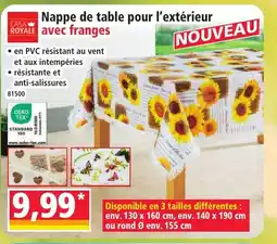 Norma CASA ROYALE Nappe de table pour l'extérieur offre