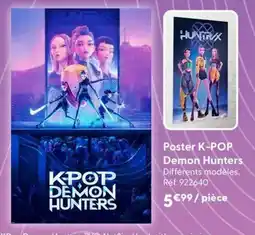 La Grande Récré Poster k-pop demon hunters offre