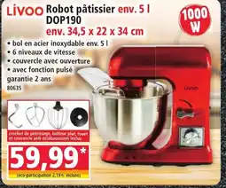 Norma LİVOO Robot pâtissier env. 51 DOP190 offre