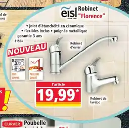 Norma EISL Robinet Florence offre