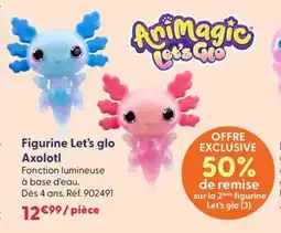 La Grande Récré Figurine let's glo axolotl offre