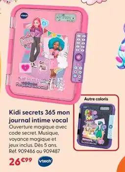 La Grande Récré Kidi secrets 365 mon journal intime vocal offre