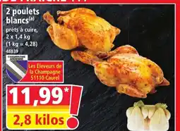 Norma 2 poulets blancs offre