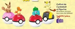La Grande Récré Coffret de 2 pokeball et figurine offre