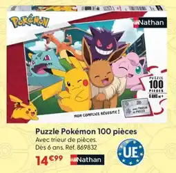 La Grande Récré Puzzle pokémon 100 pièces offre