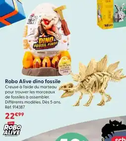 La Grande Récré Robo alive dino fossile offre