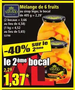 Norma MIKADO Mélange de 6 fruits offre