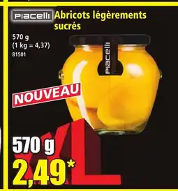 Norma PIACELLI Abricots légèrements sucrés offre