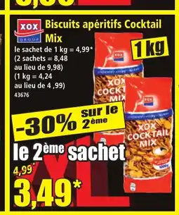 Norma XOX Biscuits apéritifs Cocktail Mix offre