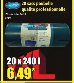 Norma MULTITEC 20 sacs poubelle qualité professionnelle offre