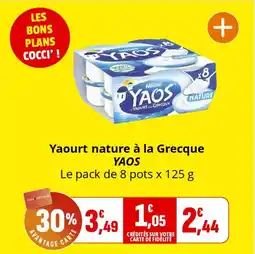 Coccinelle Express Yaourt nature à la grecque yaos offre
