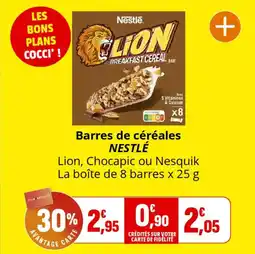 Coccinelle Express Barres de céréales nestlé offre