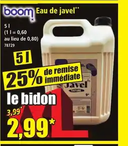 Norma BOOM Eau de javel offre