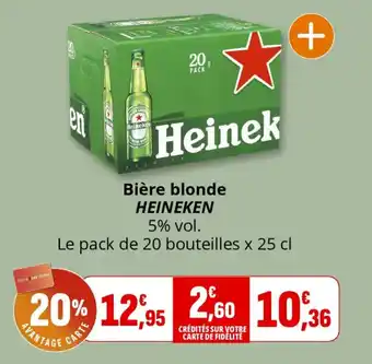 Bière blonde heineken