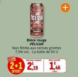 Coccinelle Express Bière rouge pélican offre