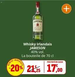 Coccinelle Express Whisky irlandais jameson offre