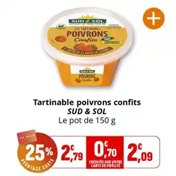 Coccinelle Express Tartinable poivrons confits sud & sol offre