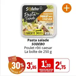 Coccinelle Express Pasta salade sodebo offre