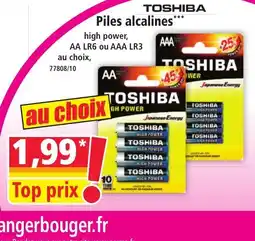 Norma TOSHIBA Piles alcalines offre