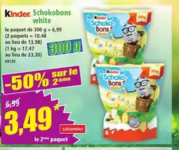Norma KINDER Schokobons whit offre