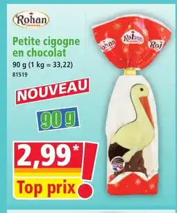 Norma ROHAN Petite cigogne en chocolat offre