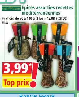 Norma VILLA GUSTO Épices assorties recettes méditerranéennes offre