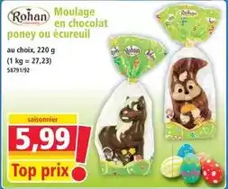Norma Rohan - moulage en chocolat poney ou écureuil offre
