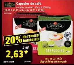 Norma Caffeciao - capsules de café offre