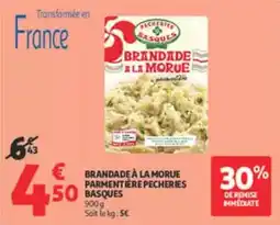 Auchan Supermarché Brandade à la morue parmentière offre
