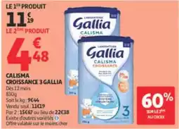 Auchan Supermarché Gallia - calisma croissance 3 offre