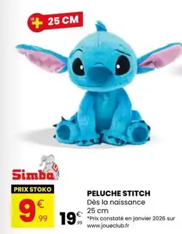Stokomani Stitch - peluche offre