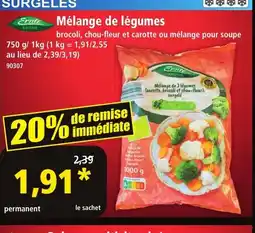 Norma ERNTE Mélange de légumes offre