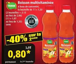 Norma TRIMM Boisson multivitaminée offre