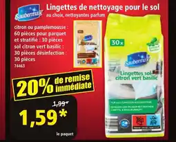 Norma SAUBERMAX Lingettes de nettoyage pour le sol offre