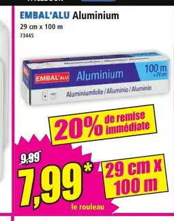 Norma EMBAL'ALU Aluminium offre
