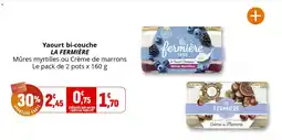Coccinelle Express Yaourt bi-couche la fermière offre