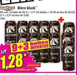 Norma LICORNE biere black offre